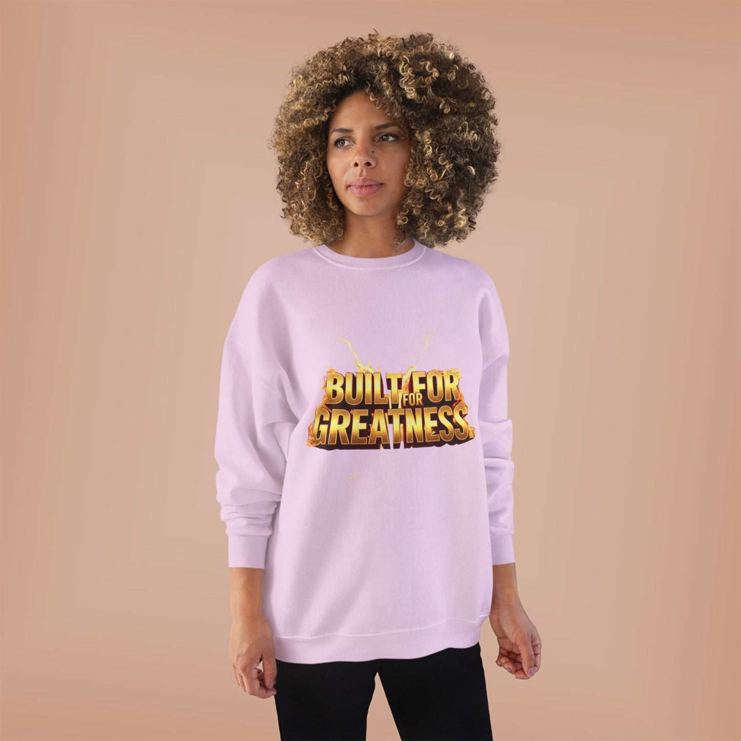 Built for Greatness Unisex EcoSmart Crewneck Sweatshirt, Motivational Sweater, Gift for Him/Her, Fitness Apparel, Cozy Casual Wear, [...]