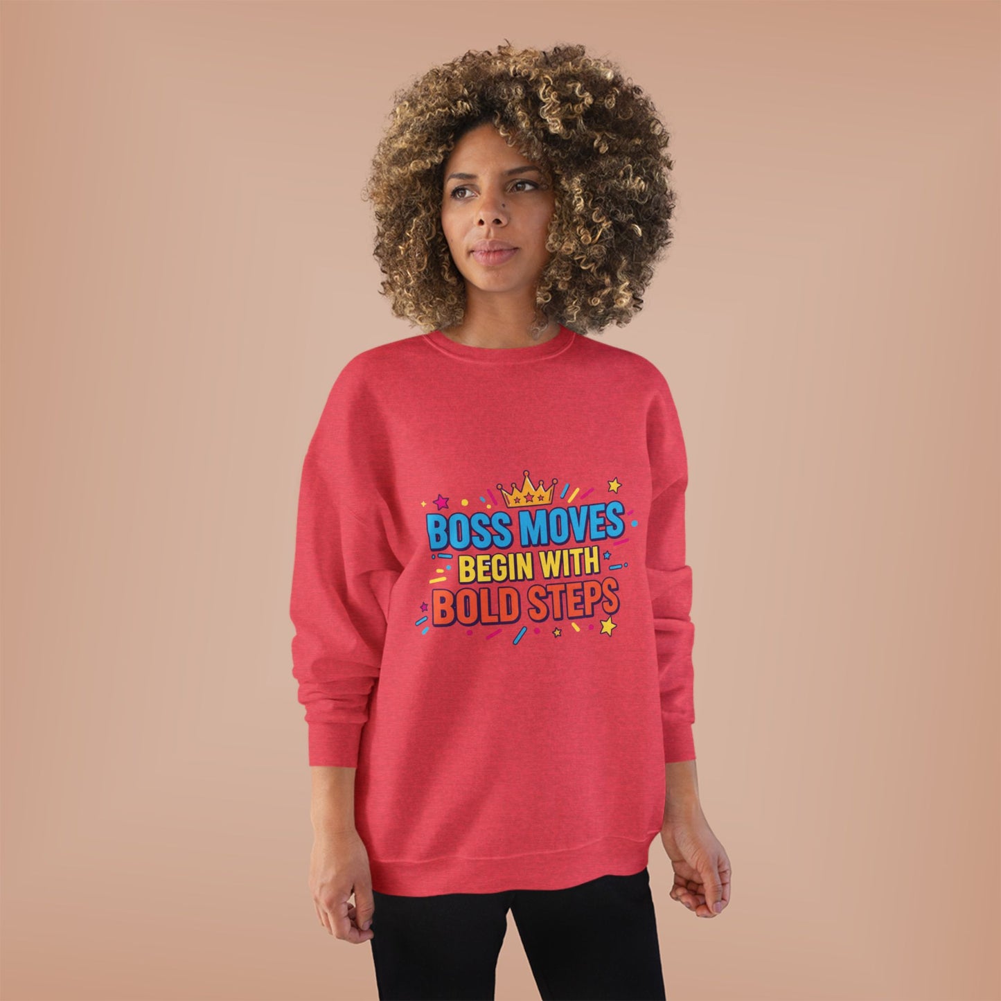 Bold Moves Eco-Friendly Crewneck Sweatshirt - Motivational Apparel for Bosses, Gifts for Entrepreneurs, Positive Vibes, Custom [...]
