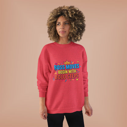 Bold Moves Eco-Friendly Crewneck Sweatshirt - Motivational Apparel for Bosses, Gifts for Entrepreneurs, Positive Vibes, Custom [...]