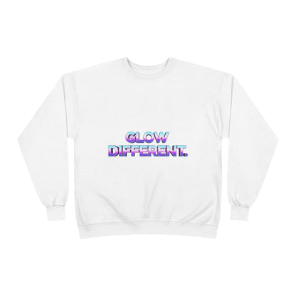 Glow Different Unisex Eco-Friendly Crewneck Sweatshirt, Cool Gift for Friends, Trendy Casual Wear, Cozy Fashion for All Occasions, [...]