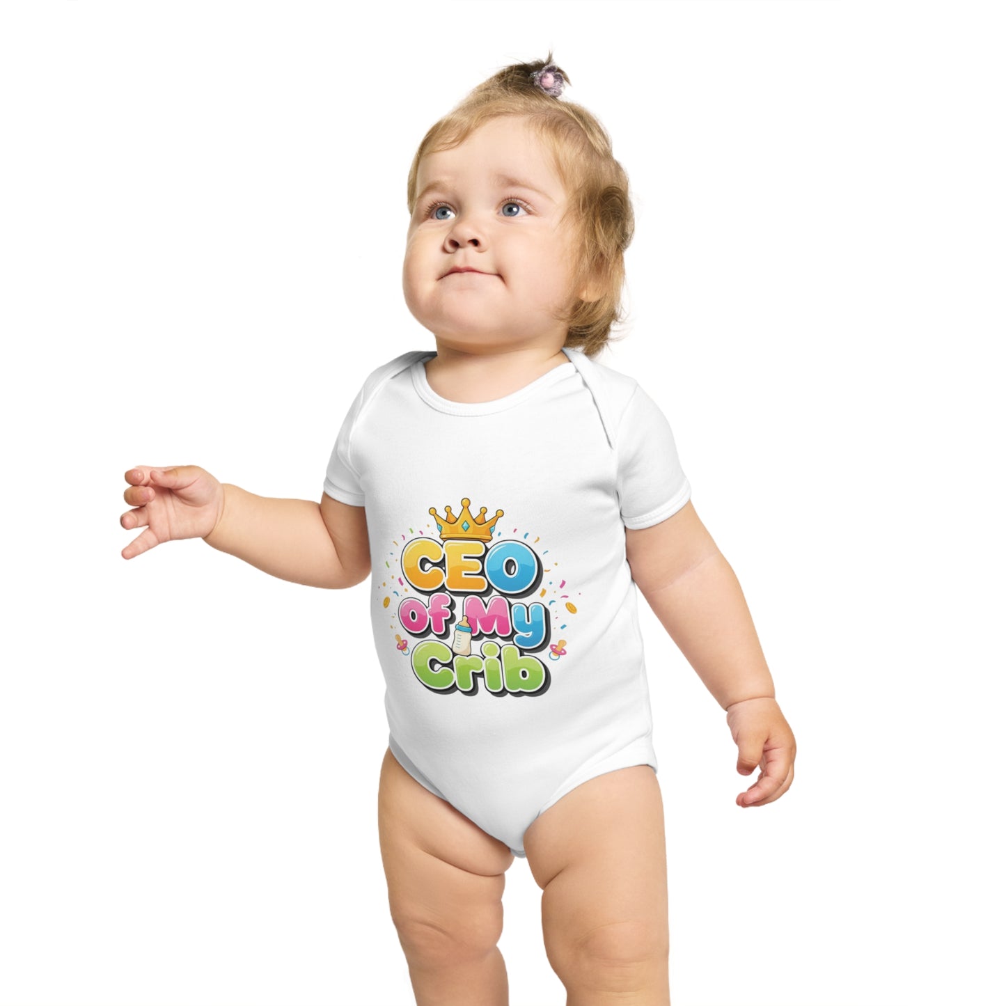 Cute Baby Bodysuit - CEO of My Crib, Birthday Gift, Baby Shower, New Parent, Infant Clothing, Fun Baby Outfit