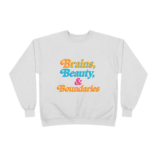 Motivational Eco-Friendly Crewneck Sweatshirt, Inspiring Sweatshirt, Gift for Her, Everyday Wear, Casual Style, Self-Love Apparel