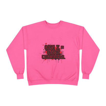 Gen Z Change Makers Eco-Friendly Sweatshirt, Unisex Pullovers, Casual Wear, Gift for Young Activists, Sustainable Fashion