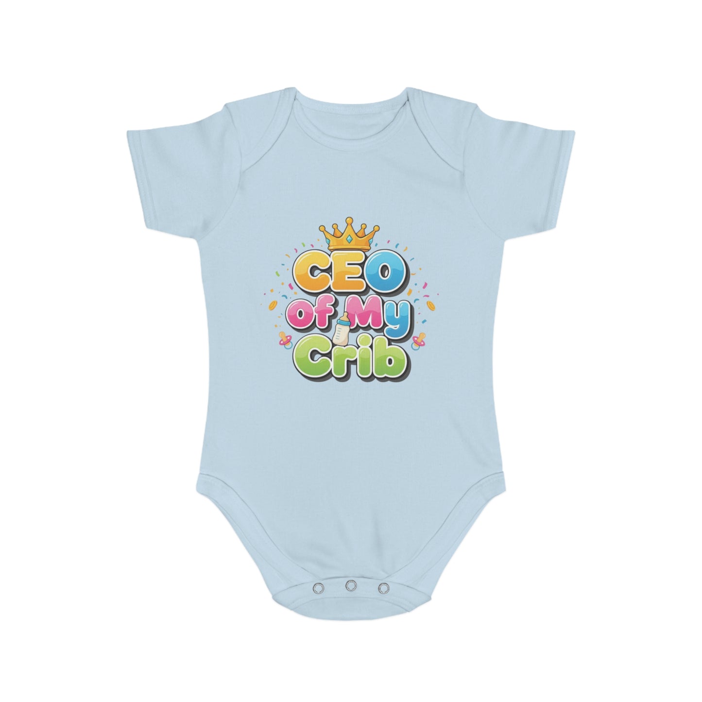 Cute Baby Bodysuit - CEO of My Crib, Birthday Gift, Baby Shower, New Parent, Infant Clothing, Fun Baby Outfit