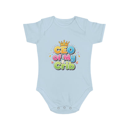 Cute Baby Bodysuit - CEO of My Crib, Birthday Gift, Baby Shower, New Parent, Infant Clothing, Fun Baby Outfit