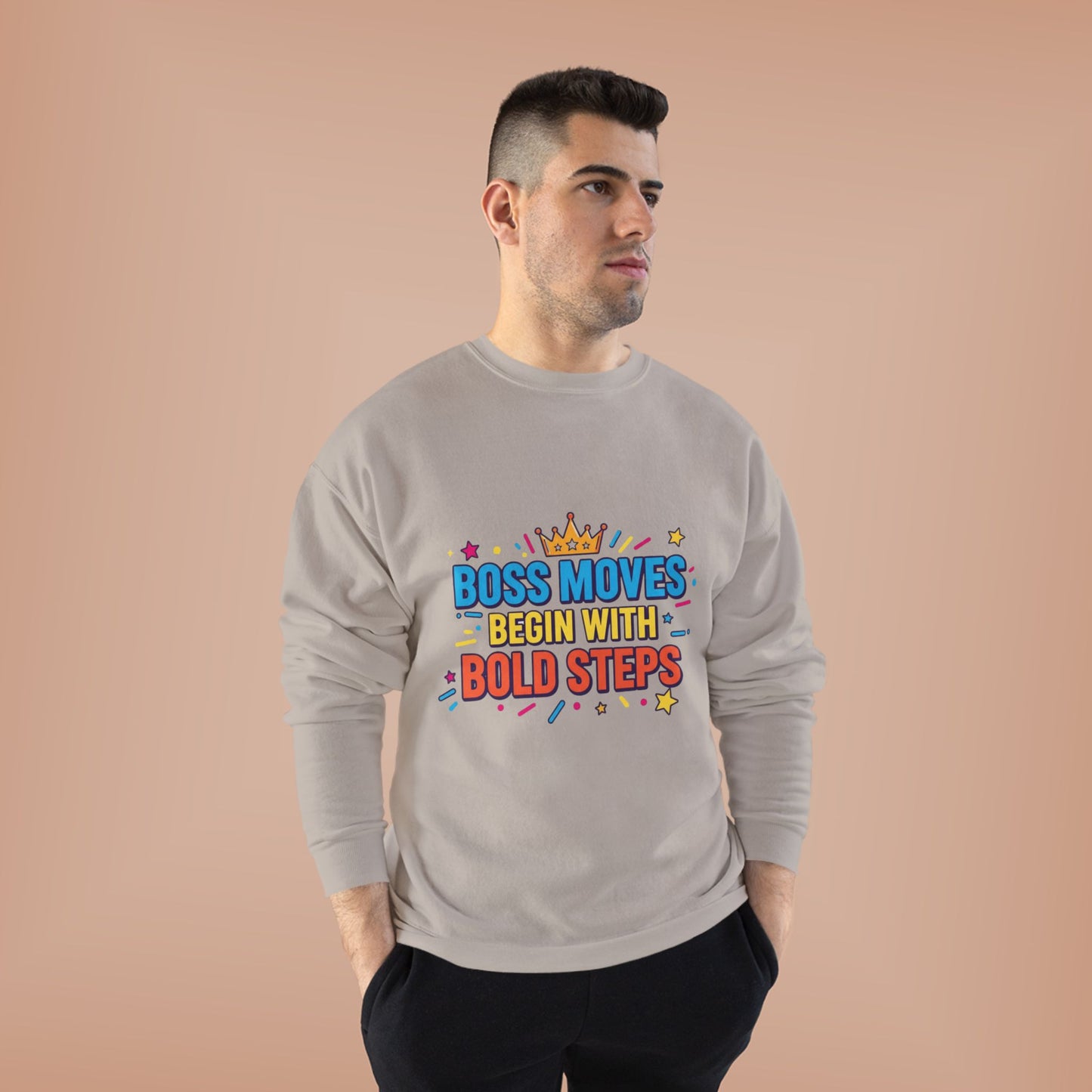 Bold Moves Eco-Friendly Crewneck Sweatshirt - Motivational Apparel for Bosses, Gifts for Entrepreneurs, Positive Vibes, Custom [...]