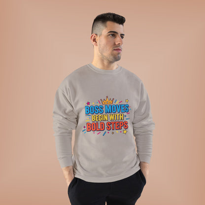 Bold Moves Eco-Friendly Crewneck Sweatshirt - Motivational Apparel for Bosses, Gifts for Entrepreneurs, Positive Vibes, Custom [...]