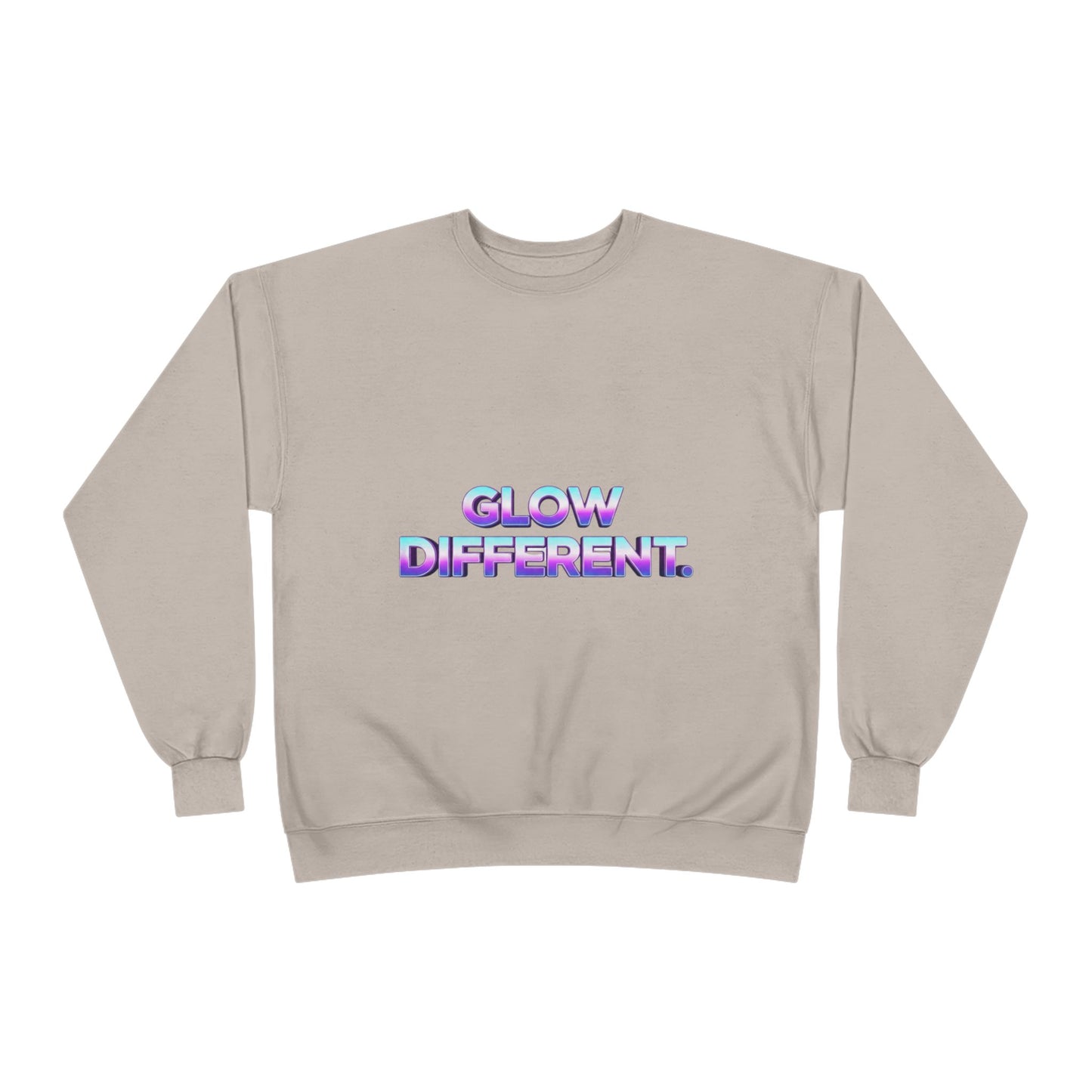 Glow Different Unisex Eco-Friendly Crewneck Sweatshirt, Cool Gift for Friends, Trendy Casual Wear, Cozy Fashion for All Occasions, [...]