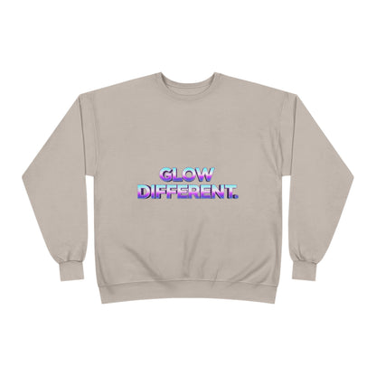Glow Different Unisex Eco-Friendly Crewneck Sweatshirt, Cool Gift for Friends, Trendy Casual Wear, Cozy Fashion for All Occasions, [...]