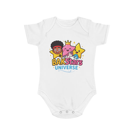 Colorful Baby Bodysuit with BAKStars Universe Design - Perfect Gift for Newborns, Baby Showers, Birthdays, Everyday Wear, and Playtime!