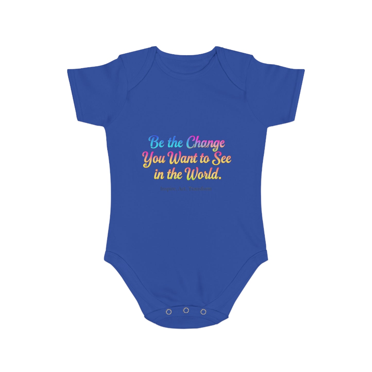 Inspirational Baby Bodysuit - Be the Change, Adorable Gift for Newborns, Baby Shower, Toddler Outfit, Cute Baby Clothes, Thoughtful Gift