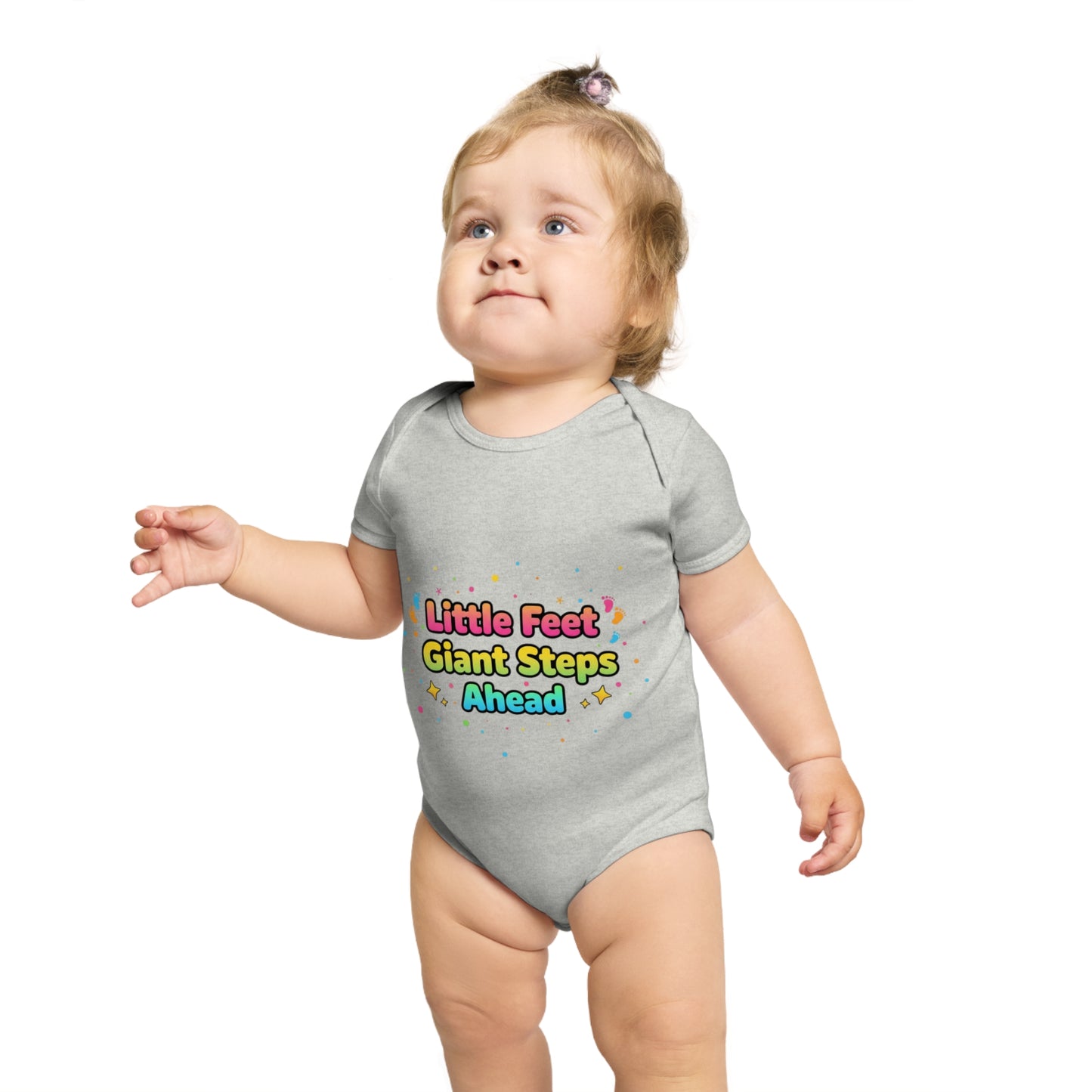 Cute Baby Bodysuit with Colorful Design, Perfect for Gifting, Newborn Essentials, Baby Shower, Every Day Wear, Little Feet, Giant [...]