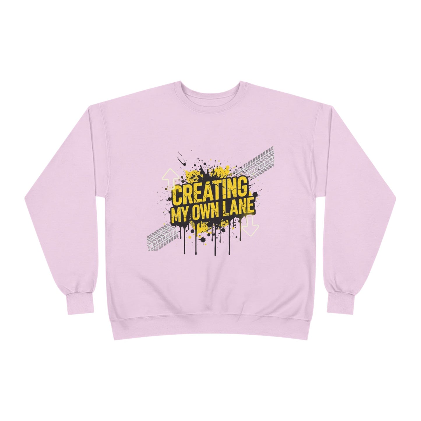 Creative Vibes Eco-Friendly Crewneck Sweatshirt, Inspirational Gift, Unisex Apparel, Casual Wear, Sustainable Fashion