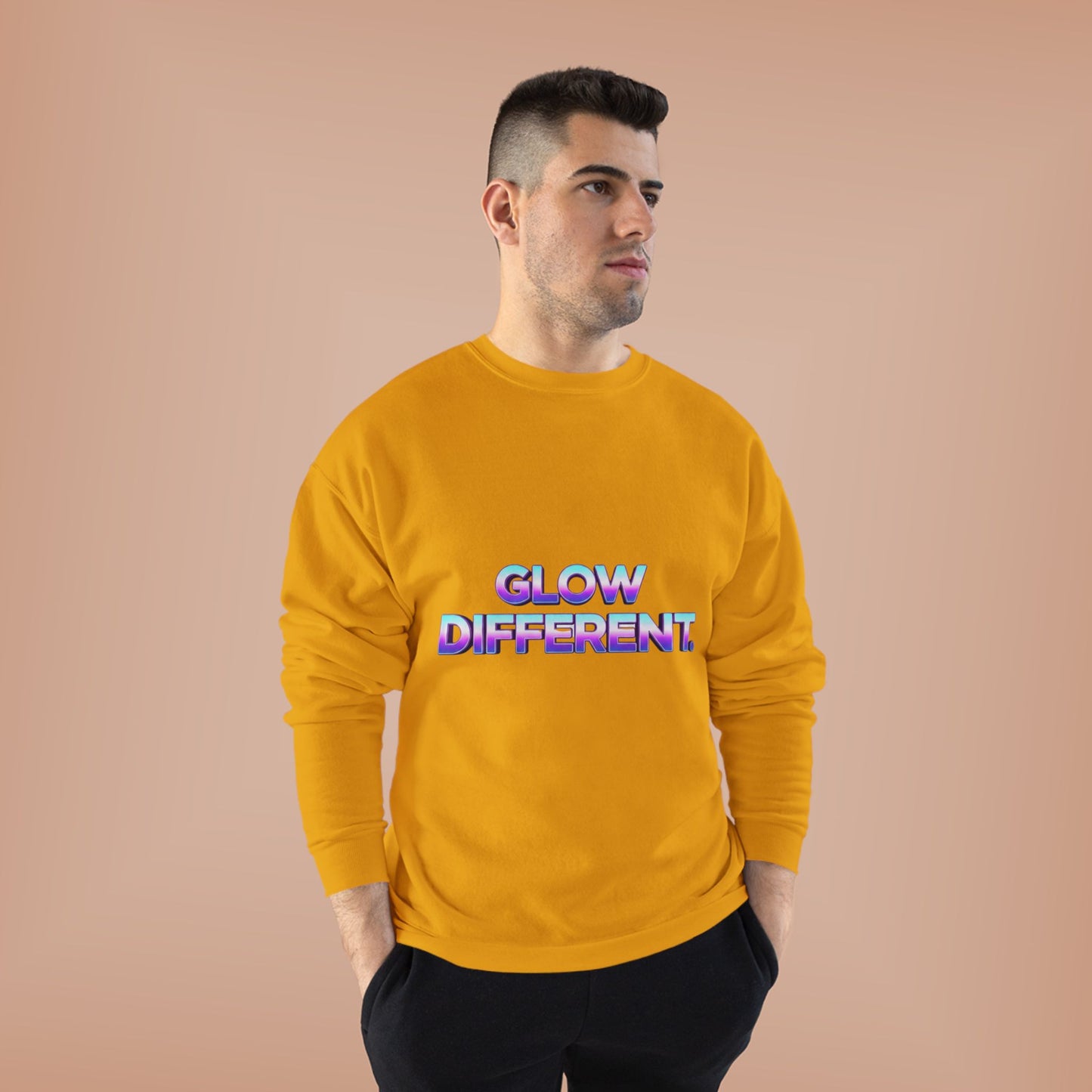 Glow Different Unisex Eco-Friendly Crewneck Sweatshirt, Cool Gift for Friends, Trendy Casual Wear, Cozy Fashion for All Occasions, [...]