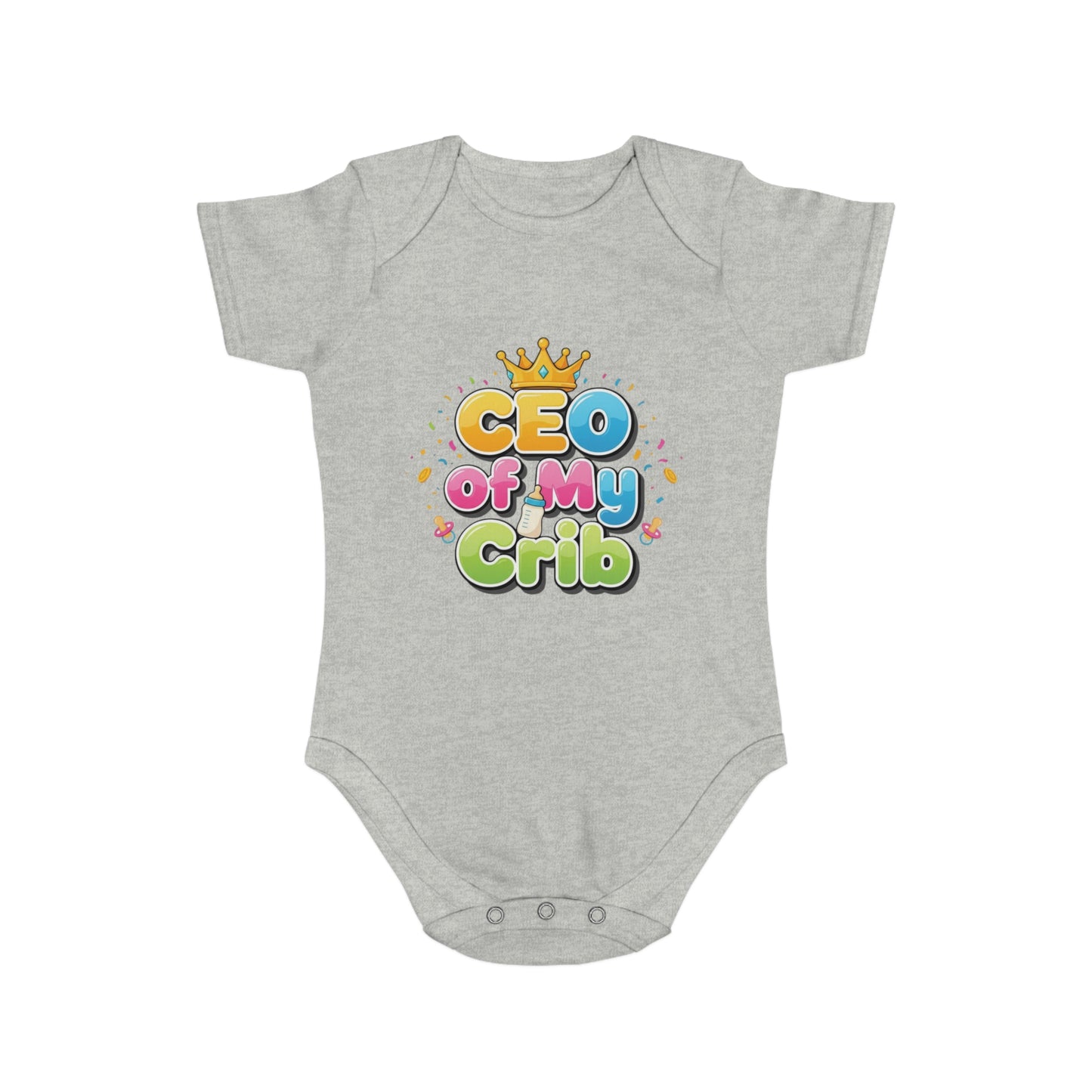 Cute Baby Bodysuit - CEO of My Crib, Birthday Gift, Baby Shower, New Parent, Infant Clothing, Fun Baby Outfit