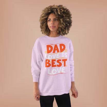 Dad Best Eco-Friendly Crewneck Sweatshirt, Perfect Gift for Father's Day, Unisex Sweatshirt, Cozy Wear, Family Celebration