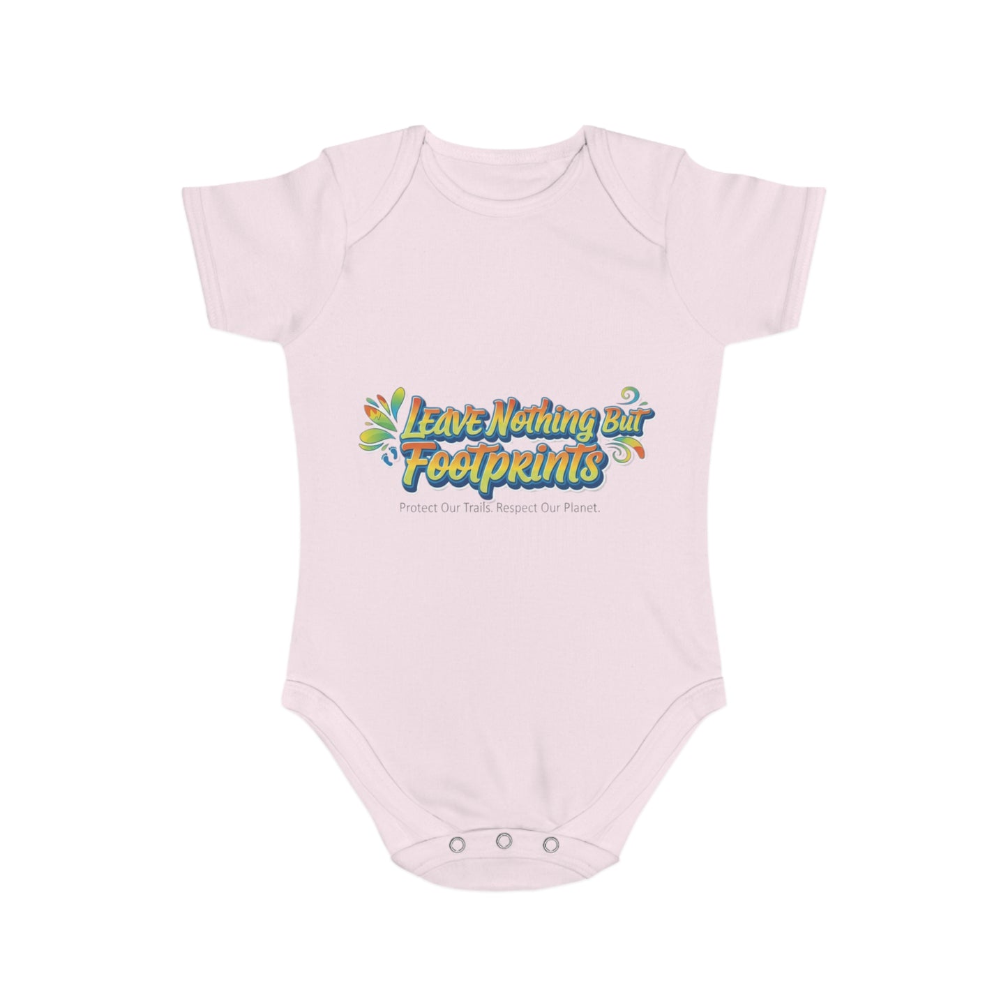 Eco-Friendly Baby Bodysuit - Leave Nothing Our Footprints - Cute Gift for Baby Shower, Sustainable Fashion, Nursery Decor, Earth Day Outfit