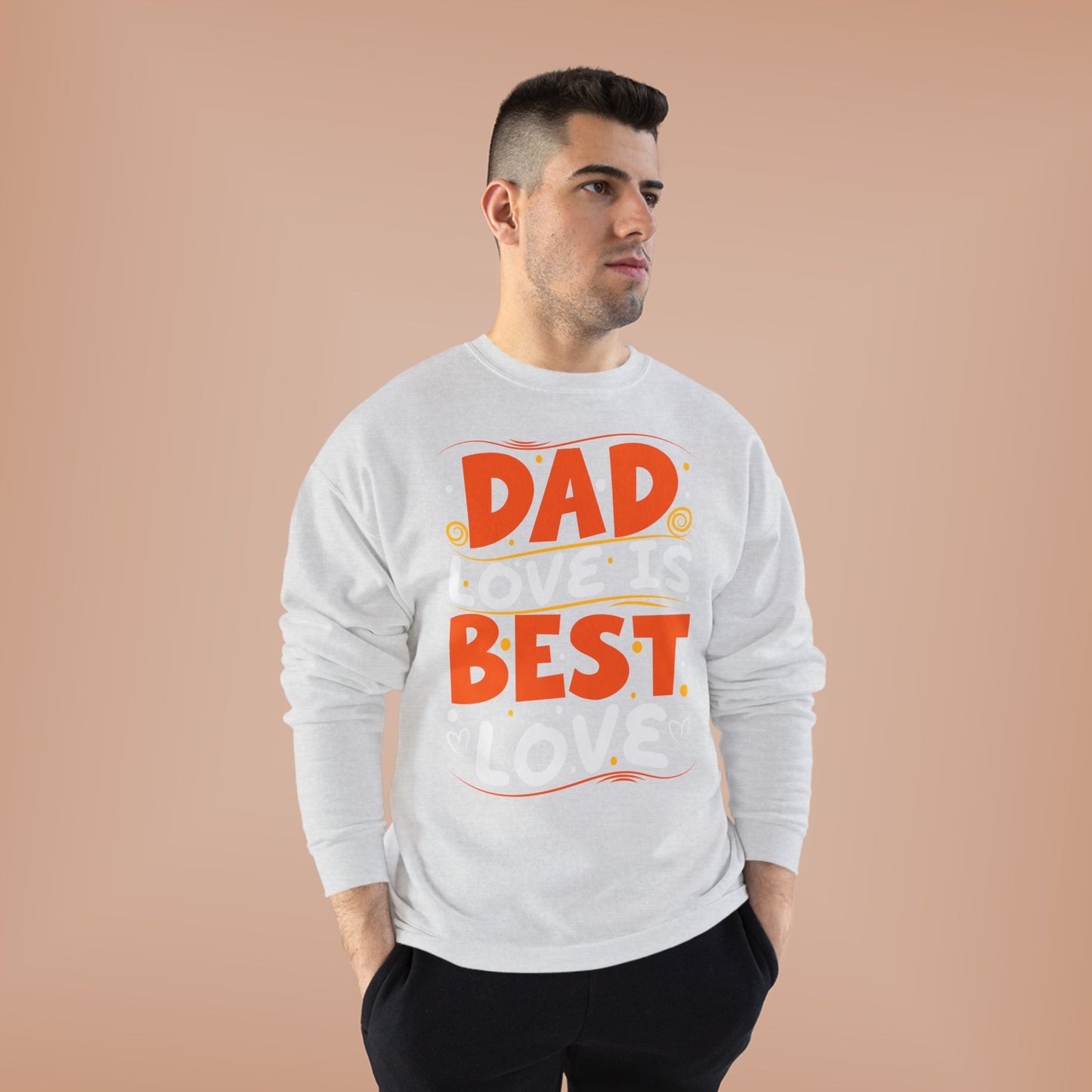 Dad Best Eco-Friendly Crewneck Sweatshirt, Perfect Gift for Father's Day, Unisex Sweatshirt, Cozy Wear, Family Celebration
