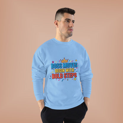 Bold Moves Eco-Friendly Crewneck Sweatshirt - Motivational Apparel for Bosses, Gifts for Entrepreneurs, Positive Vibes, Custom [...]