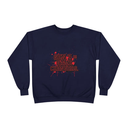 Gen Z Change Makers Eco-Friendly Sweatshirt, Unisex Pullovers, Casual Wear, Gift for Young Activists, Sustainable Fashion