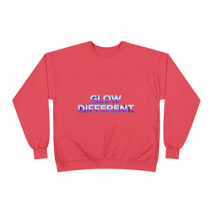 Glow Different Unisex Eco-Friendly Crewneck Sweatshirt, Cool Gift for Friends, Trendy Casual Wear, Cozy Fashion for All Occasions, [...]
