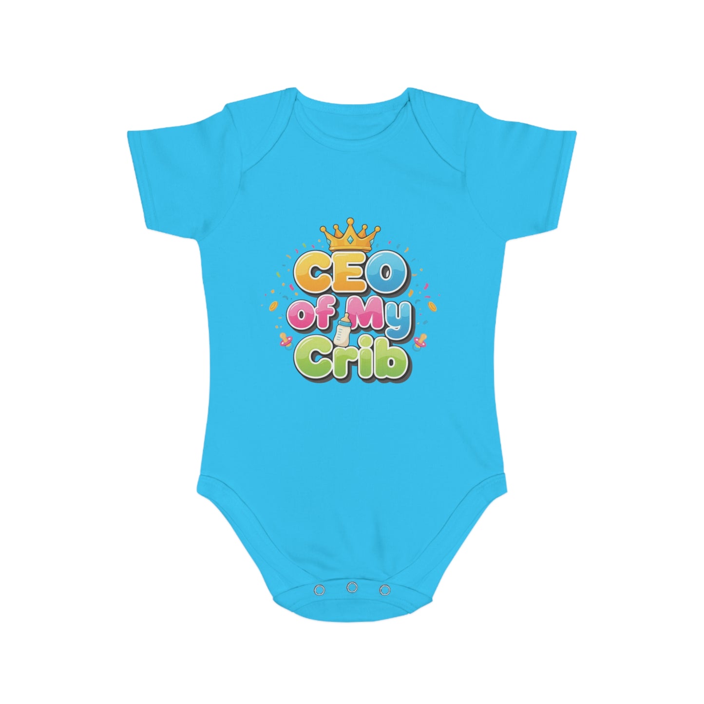 Cute Baby Bodysuit - CEO of My Crib, Birthday Gift, Baby Shower, New Parent, Infant Clothing, Fun Baby Outfit