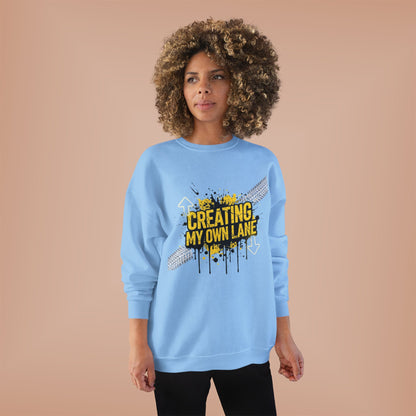 Creative Vibes Eco-Friendly Crewneck Sweatshirt, Inspirational Gift, Unisex Apparel, Casual Wear, Sustainable Fashion
