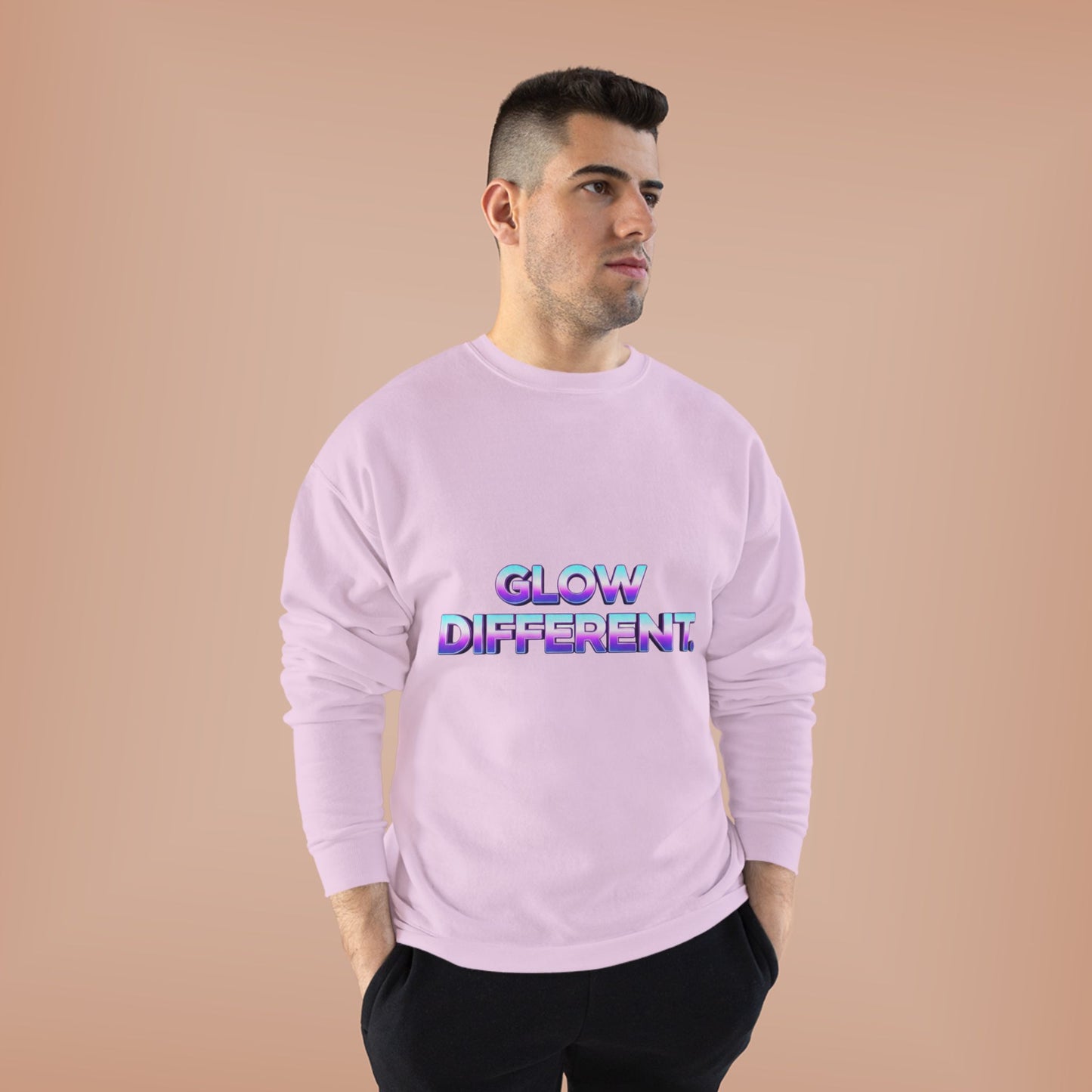 Glow Different Unisex Eco-Friendly Crewneck Sweatshirt, Cool Gift for Friends, Trendy Casual Wear, Cozy Fashion for All Occasions, [...]