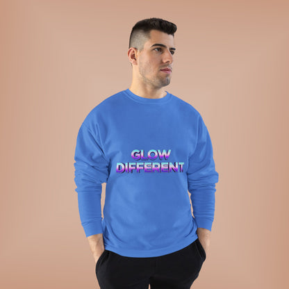 Glow Different Unisex Eco-Friendly Crewneck Sweatshirt, Cool Gift for Friends, Trendy Casual Wear, Cozy Fashion for All Occasions, [...]