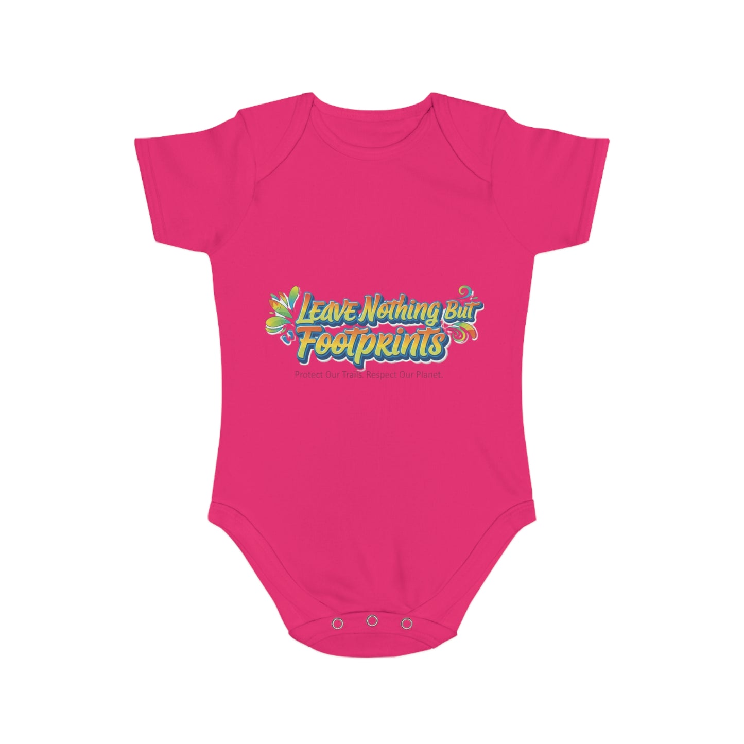 Eco-Friendly Baby Bodysuit - Leave Nothing Our Footprints - Cute Gift for Baby Shower, Sustainable Fashion, Nursery Decor, Earth Day Outfit